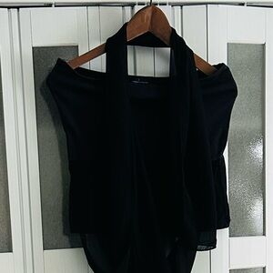 Moda International Black One -Shoulder Top
